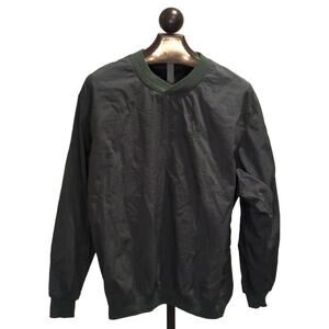 Swingster Vintage Golf Windbreaker Pullover Large Dark Green Milwaukee Tools
